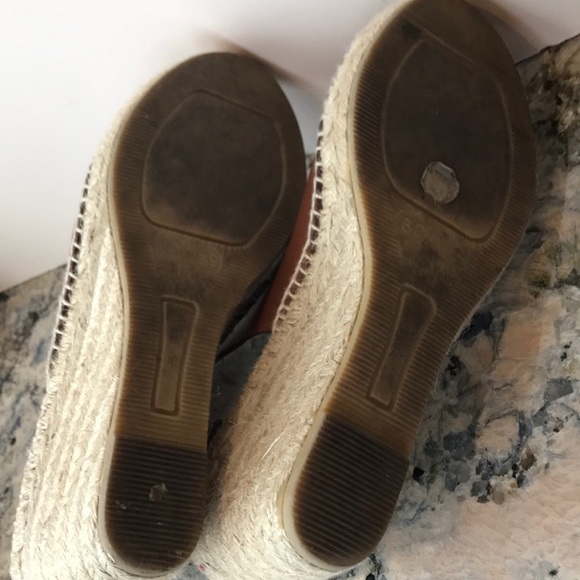 Bettye Muller Luggage Brown Leaher Espadrilles - Picture 6 of 8